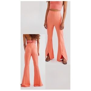 Free People Peach Flare Pants